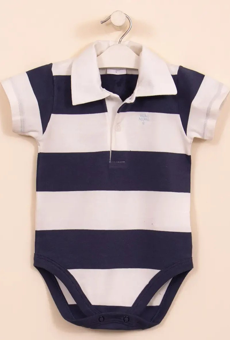 Body Mini Polo Rayado