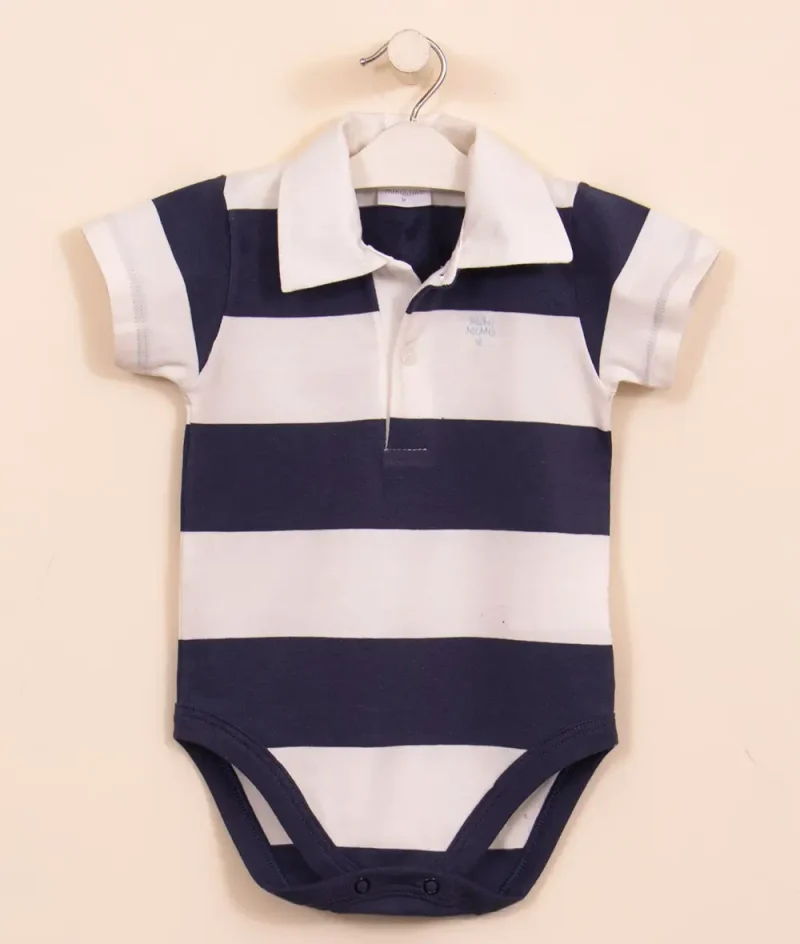 Body Mini Polo Rayado