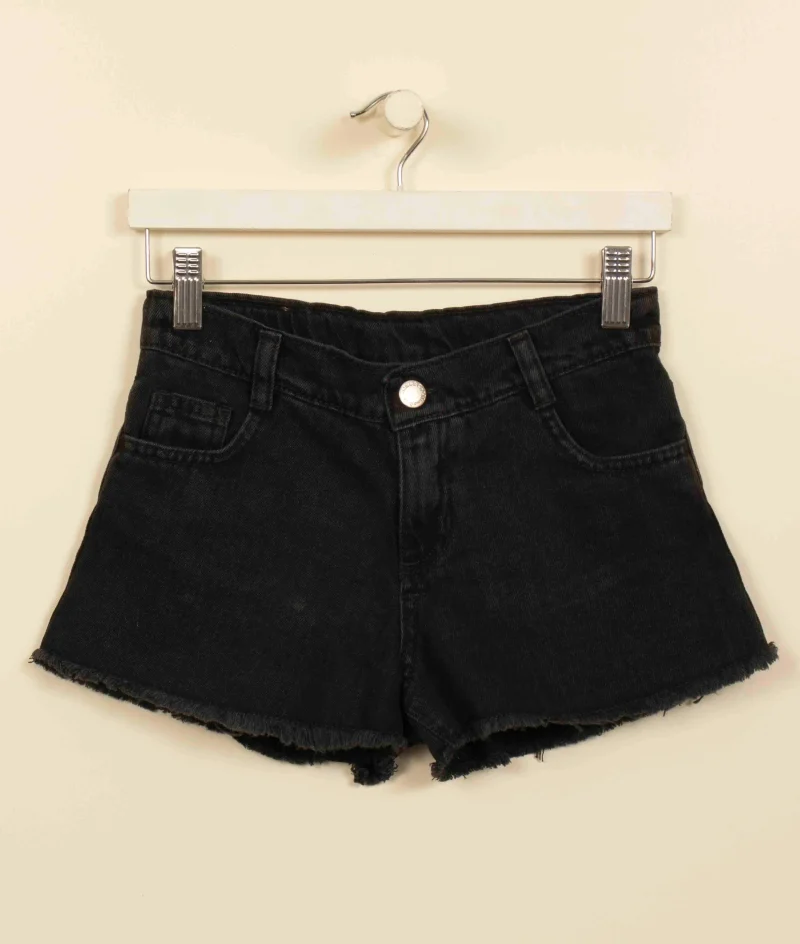 short denim jr black bell