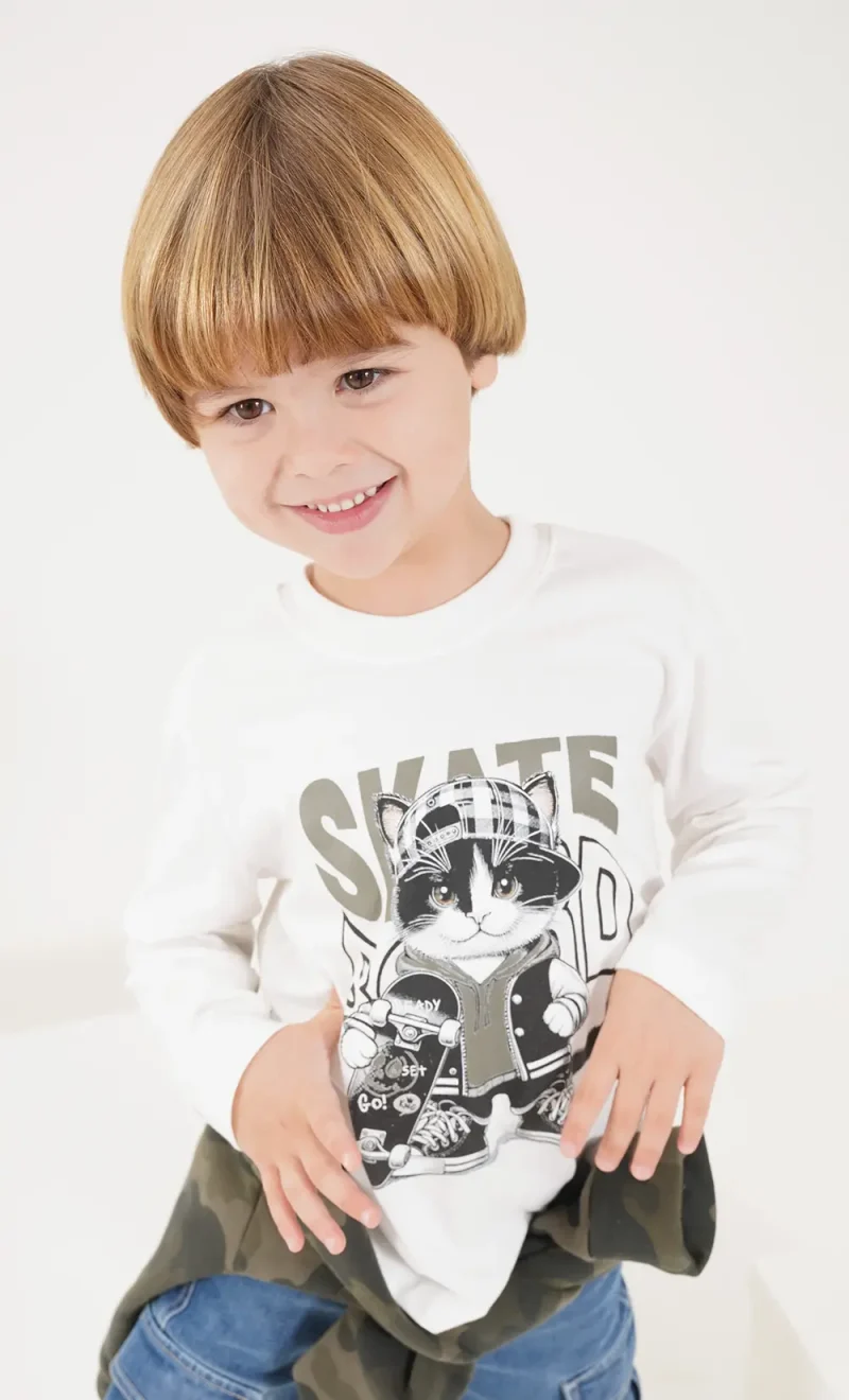 T-Shirt kid cat - Image 2