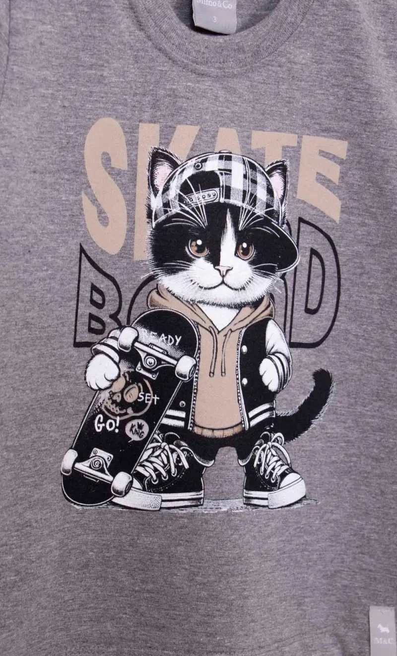 T-Shirt kid cat - Image 2