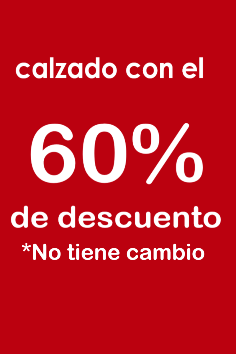 Calzado con 60%