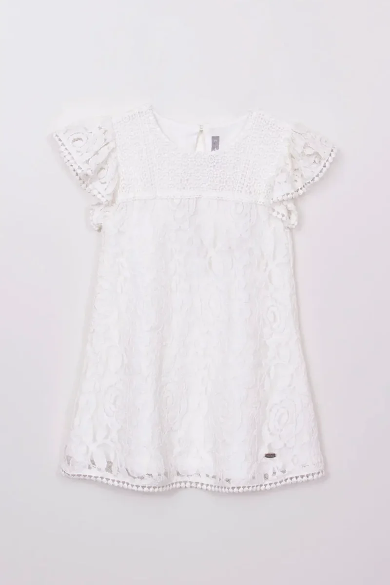 Vestido Kid Bilbao Off White